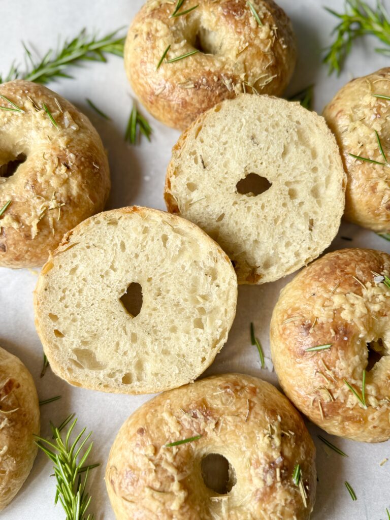 rosemary olive oil sourdough bagels