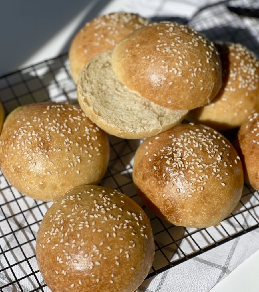 sourdough hamburger buns