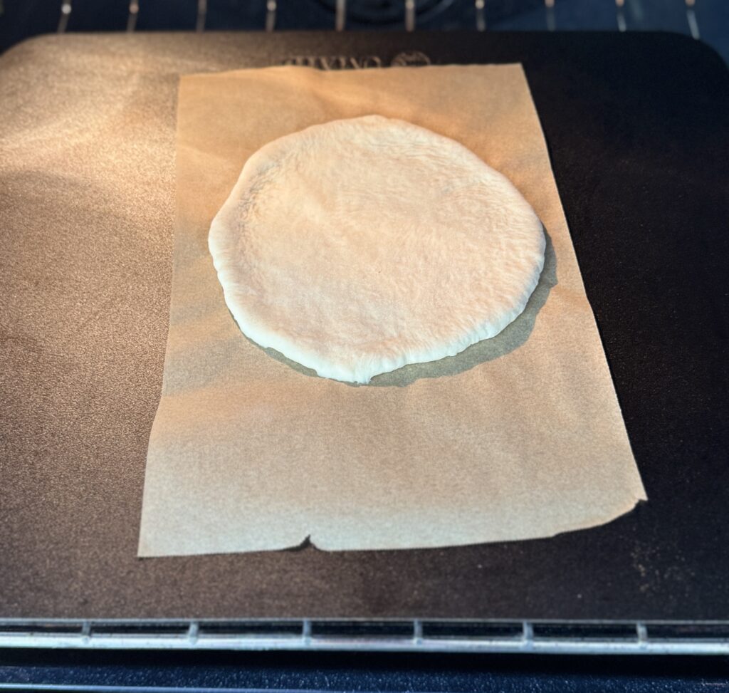 pita bread baking