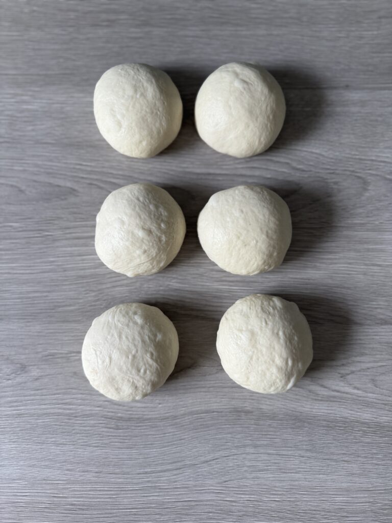 shaped sourdough pita balls