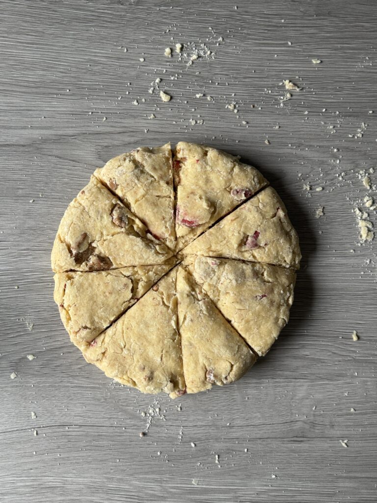 cutting scones