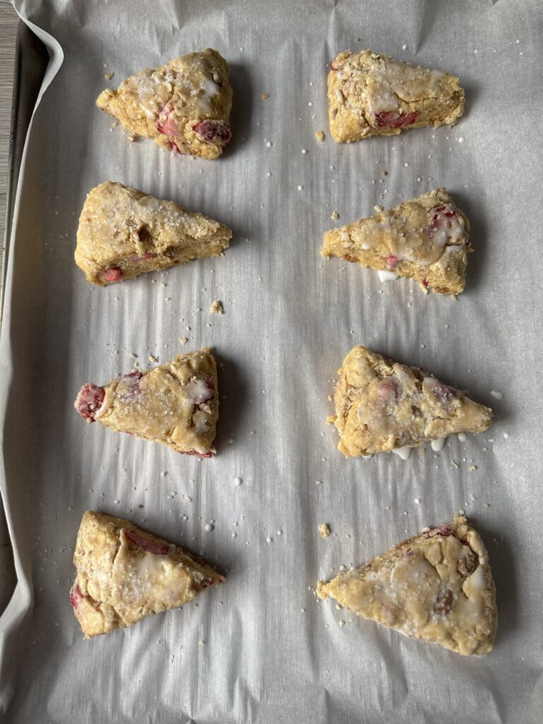 brushed scones