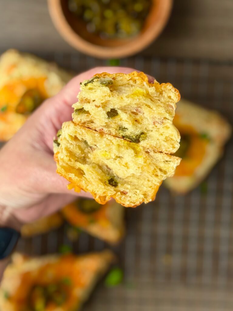 jalapeno bacon cheddar sourdough scones