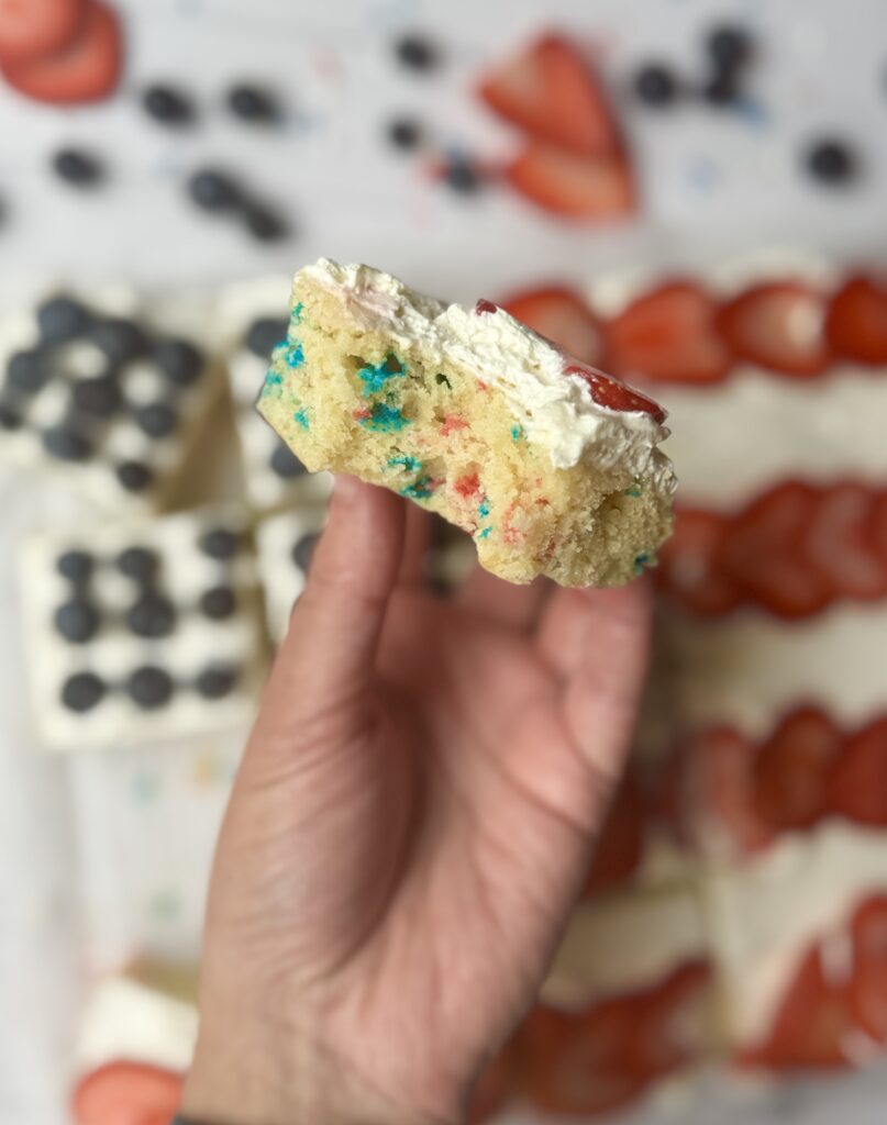 inside of cookie cake