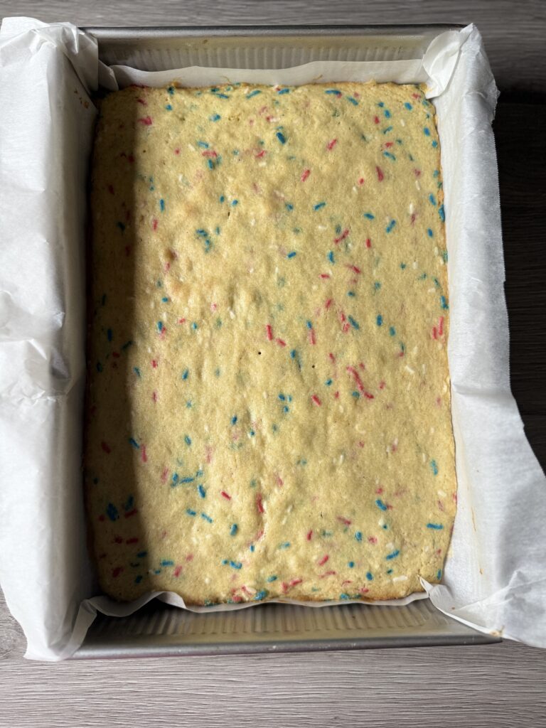 cookie cake baked