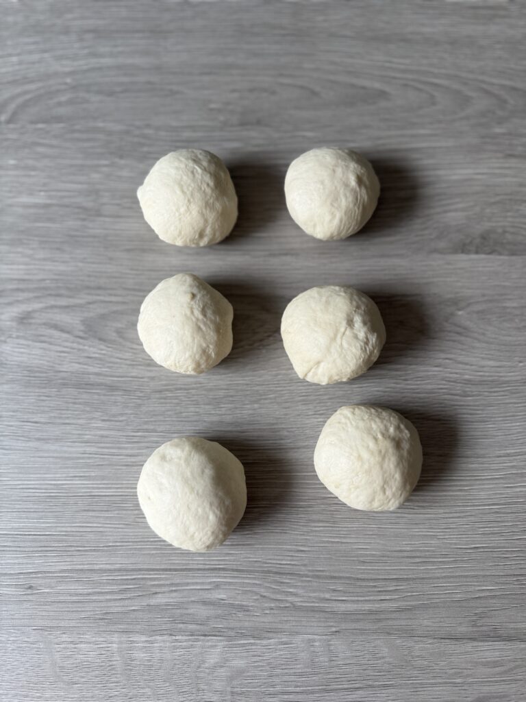 divided dough balls