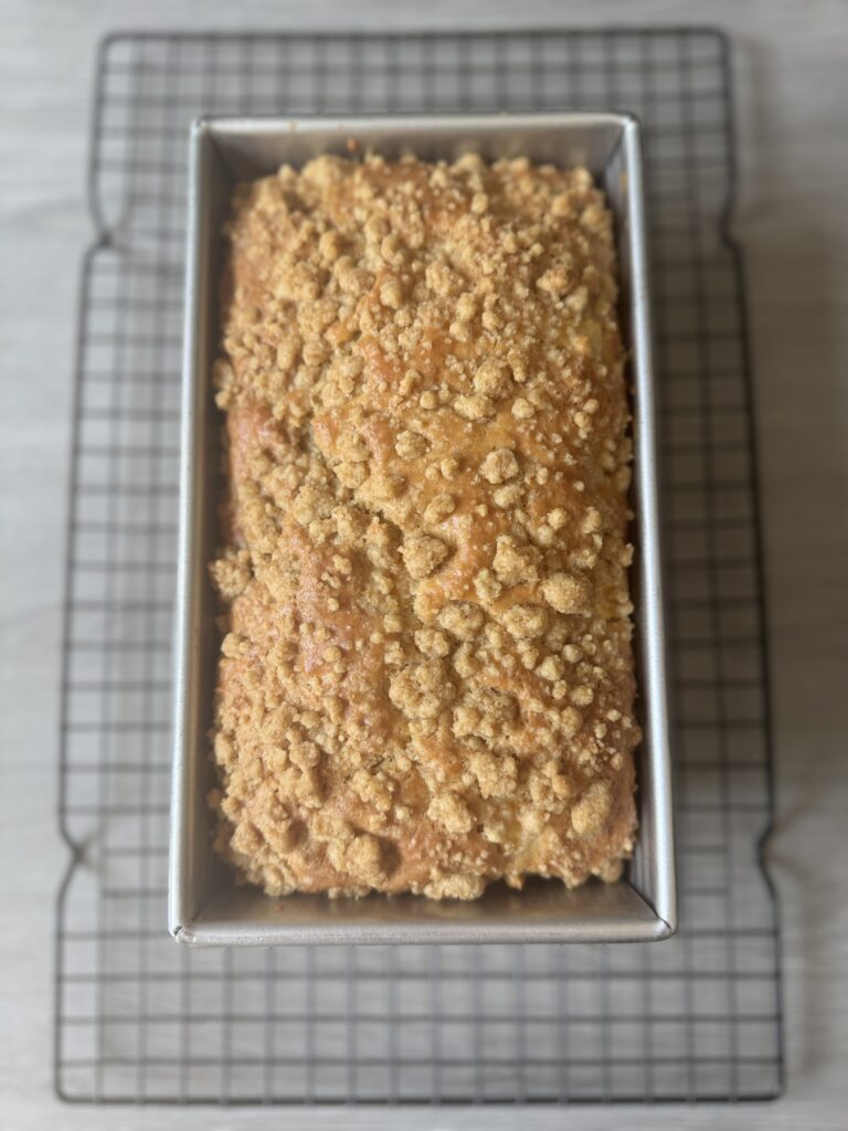 baked peach bread