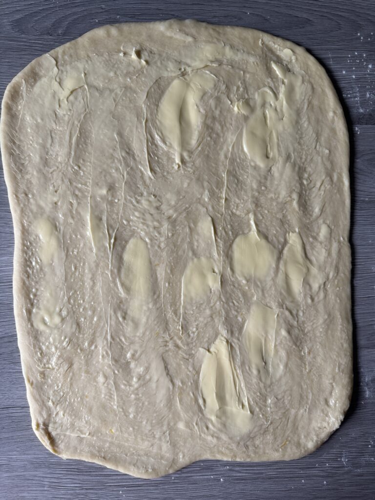 spreading butter