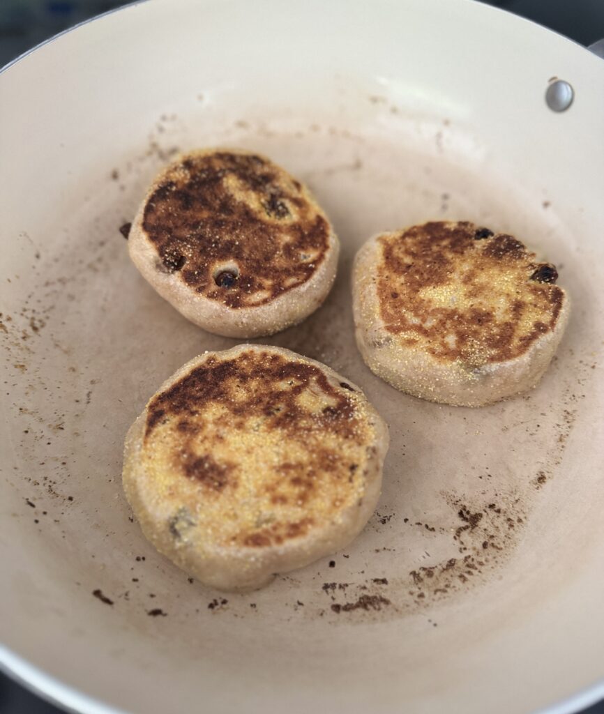 baking cinnamon raisin english muffins