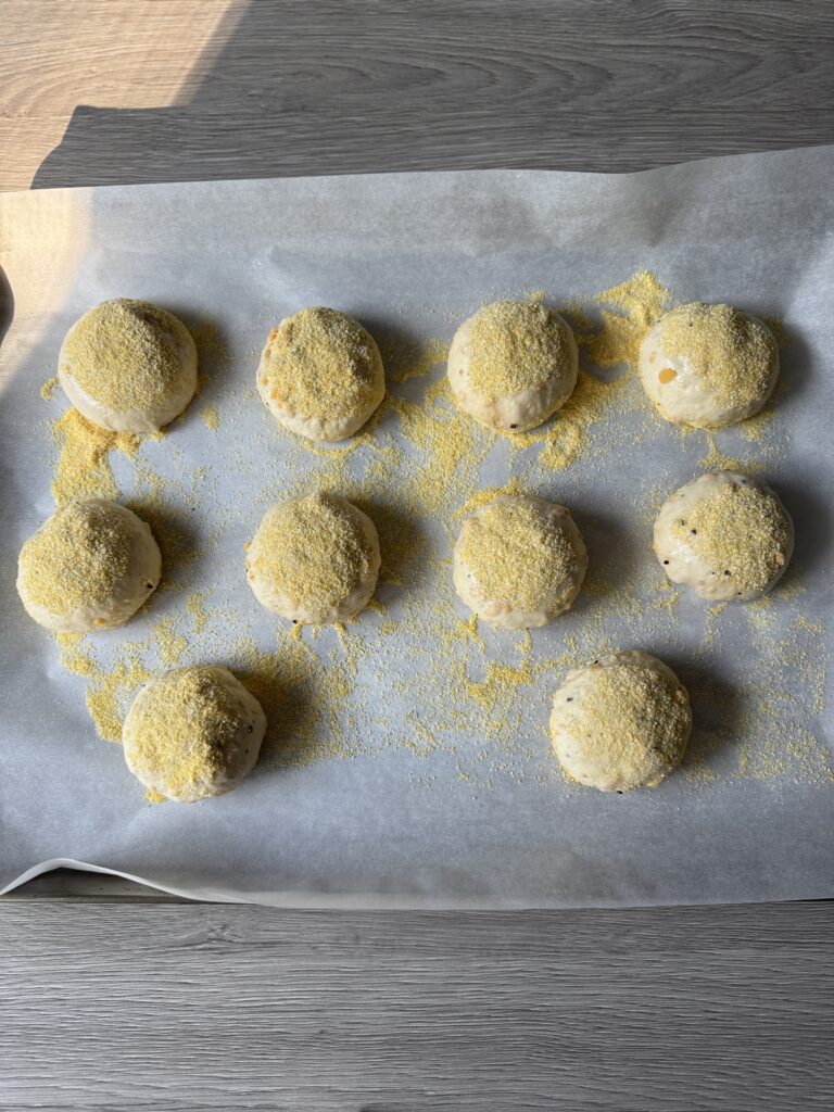 shaped English muffins