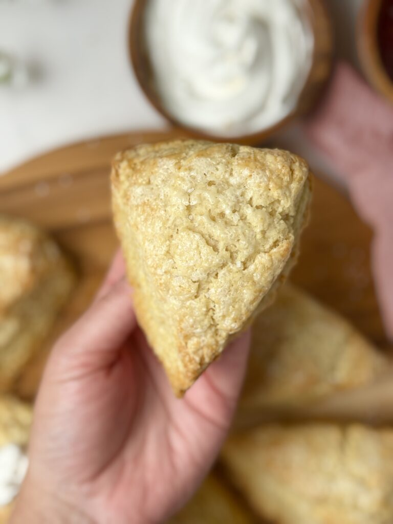 plain sourdough scone