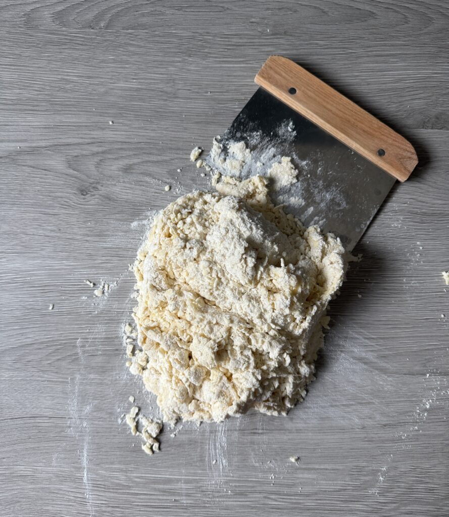 mixing scones