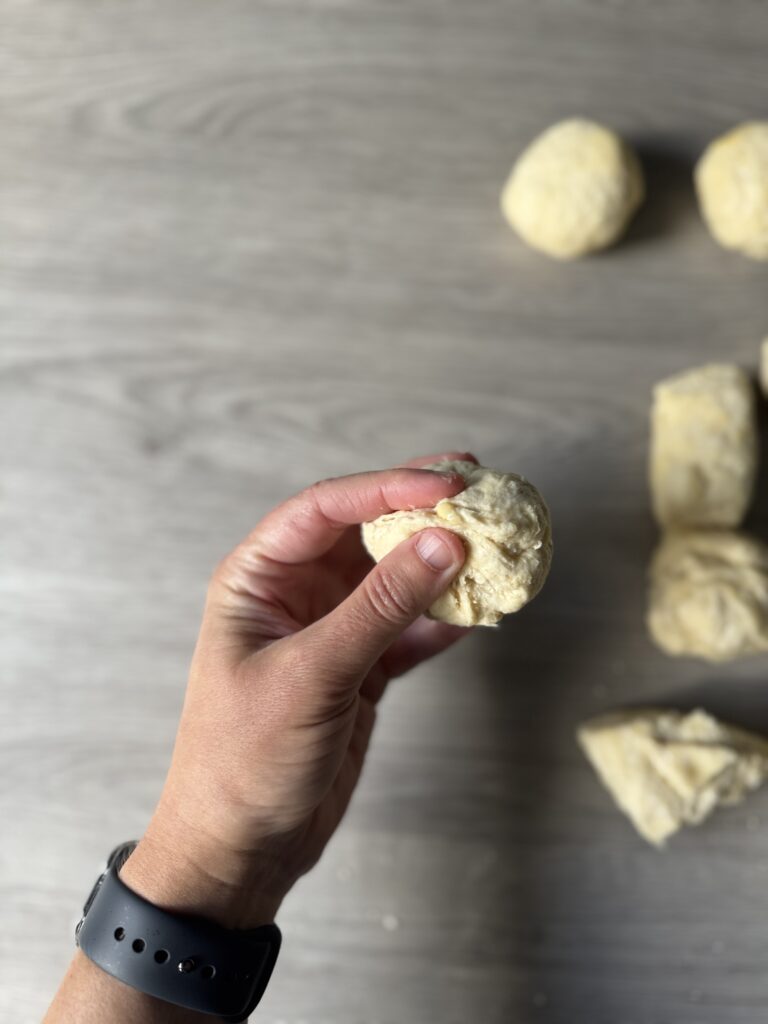 shaping biscuit bombs