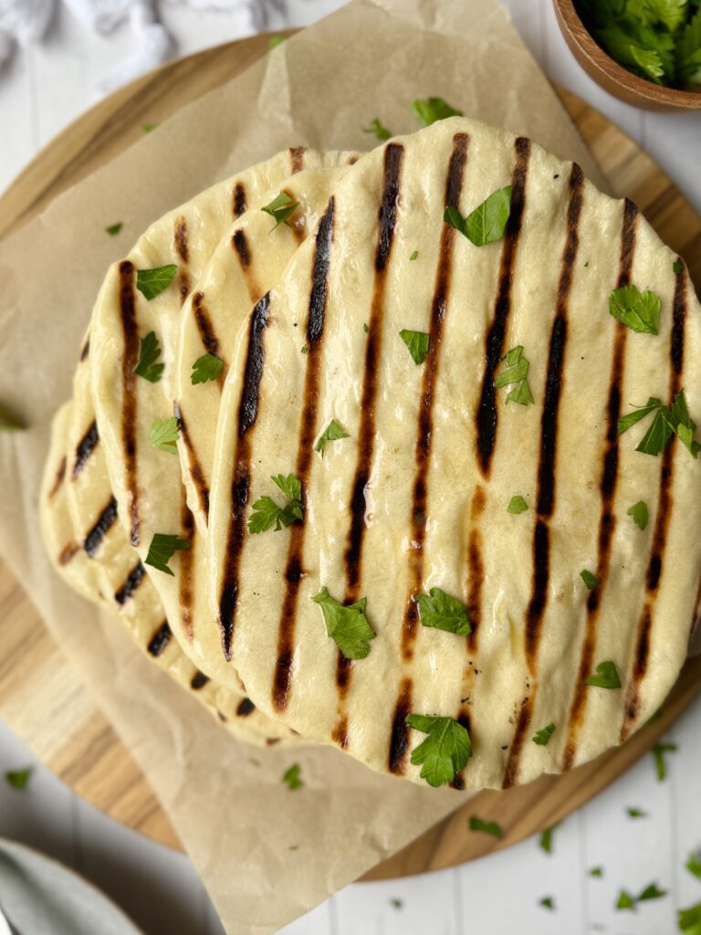 sourdough naan bread