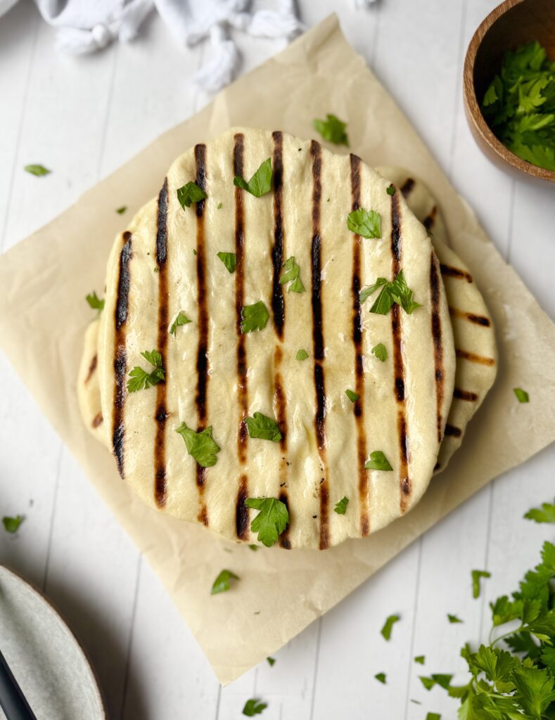 sourdough naan bread