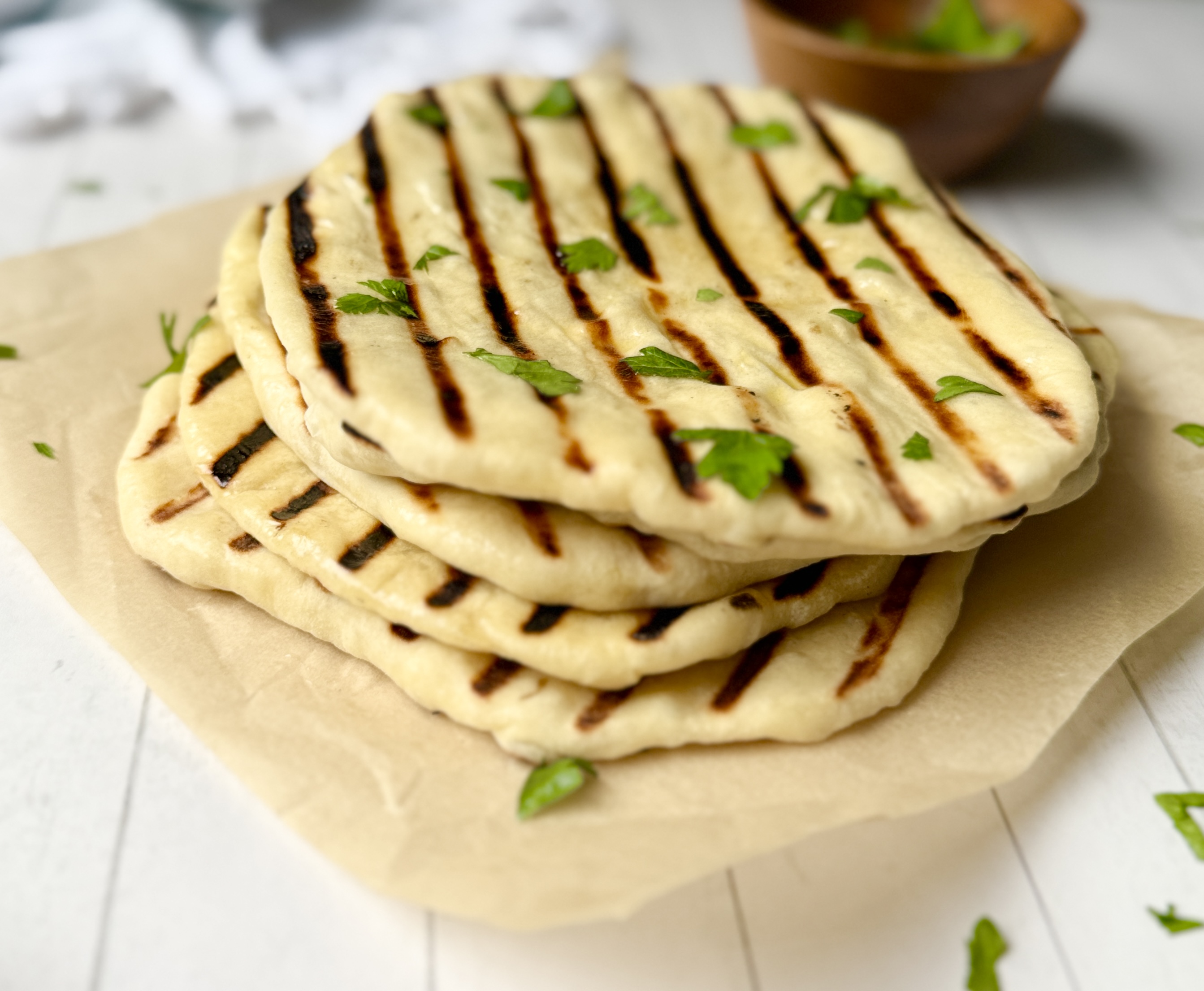 sourdough naan bread