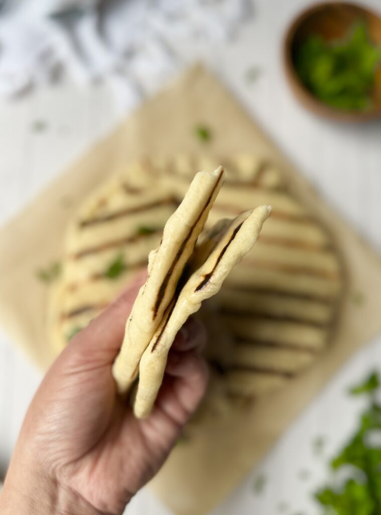 sourdough naan bread