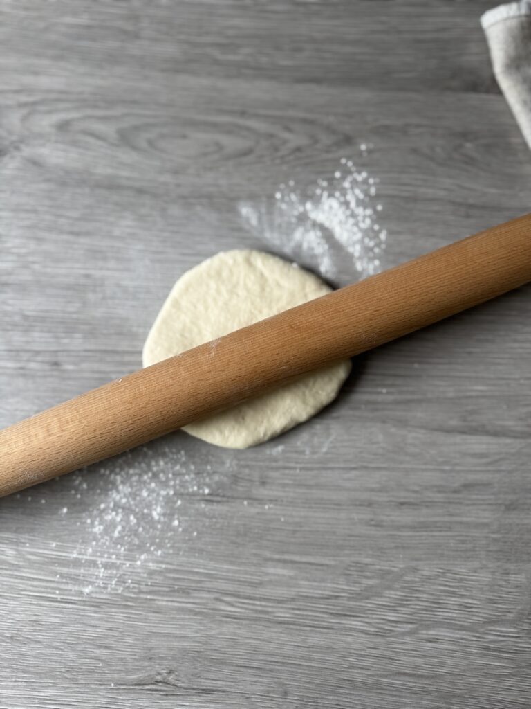 shaping naan