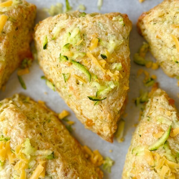 sourdough zucchini scones