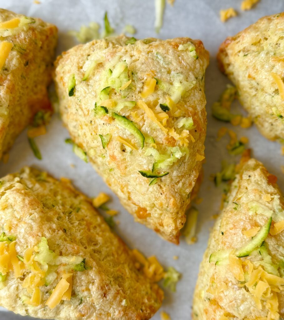 sourdough zucchini scones