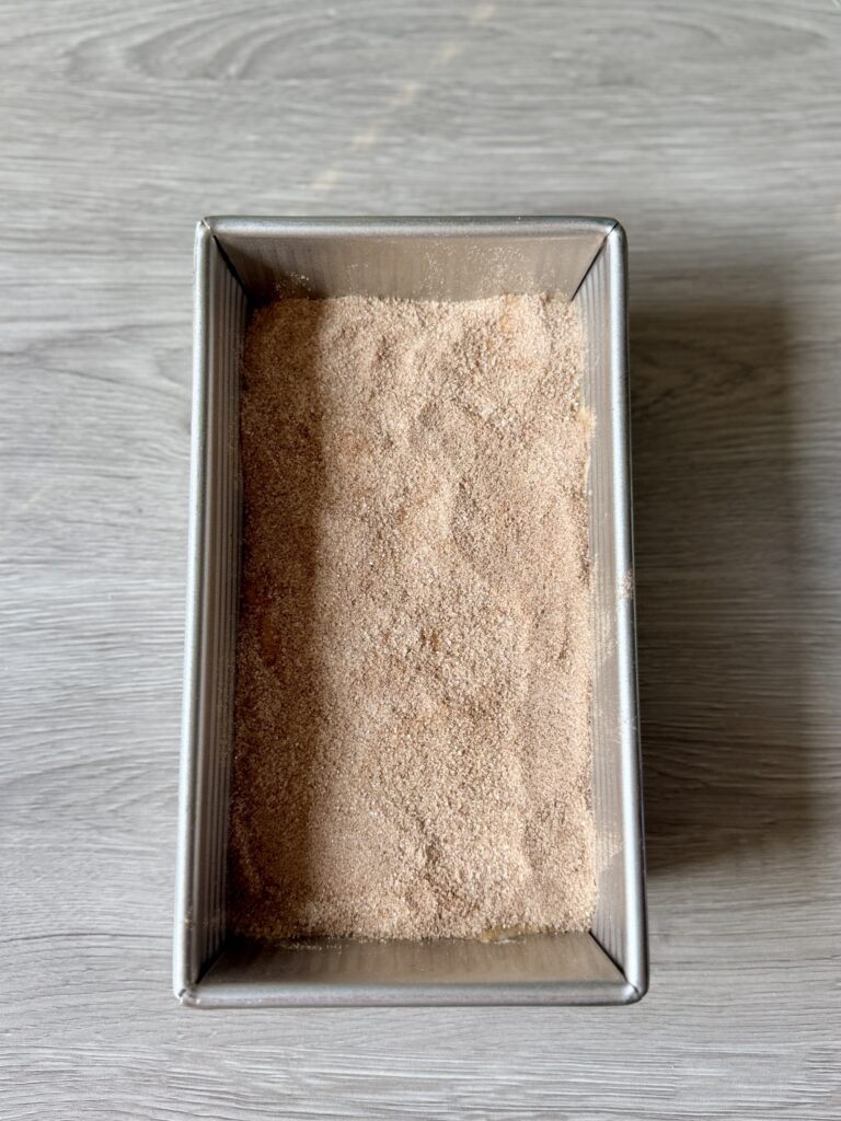 layering swirl bread