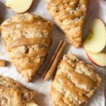 apple cinnamon sourdough scones cover