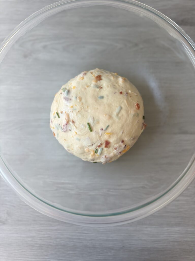 kneaded bacon cheddar chive English muffins