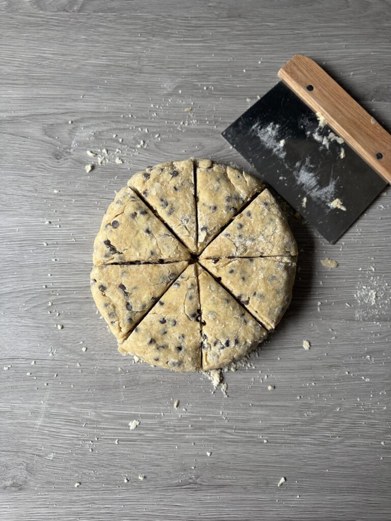 cutting CC scones