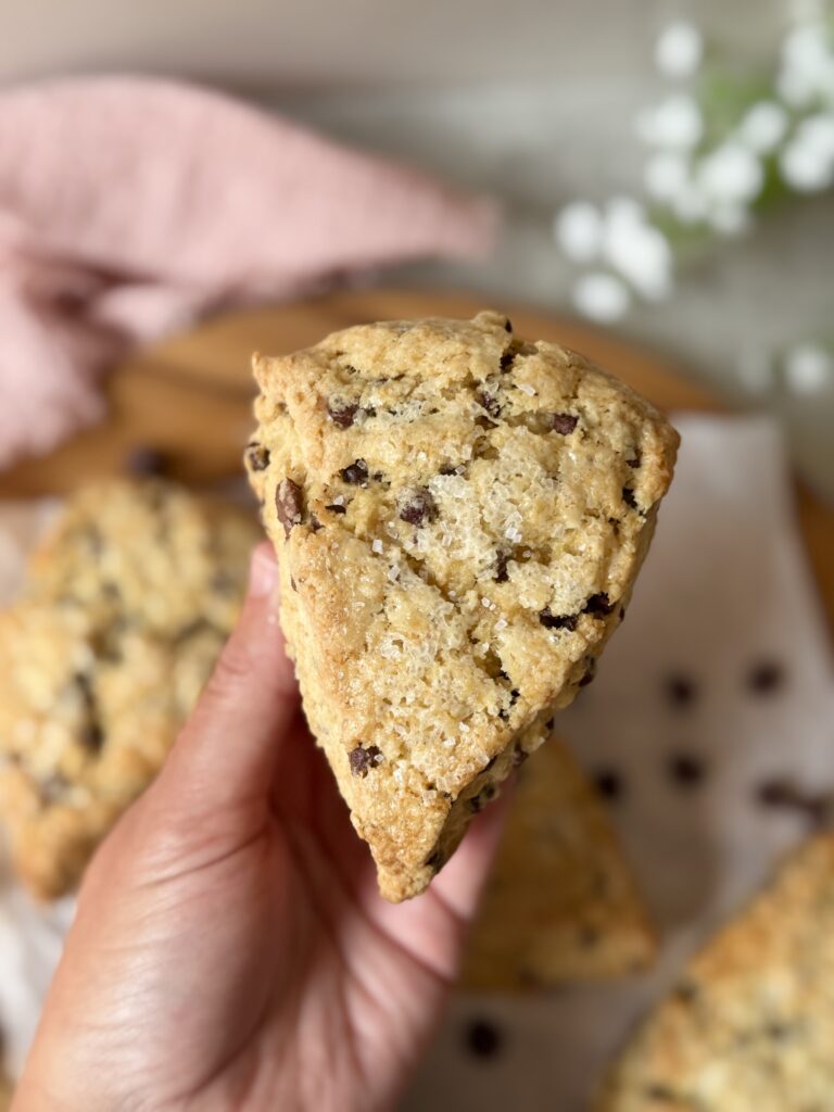 chocolate chip sourdough scone