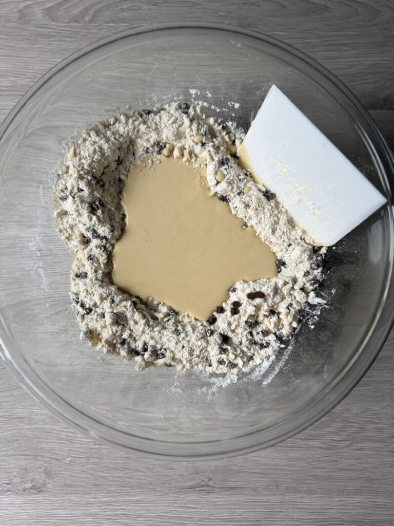 mixing CC scones
