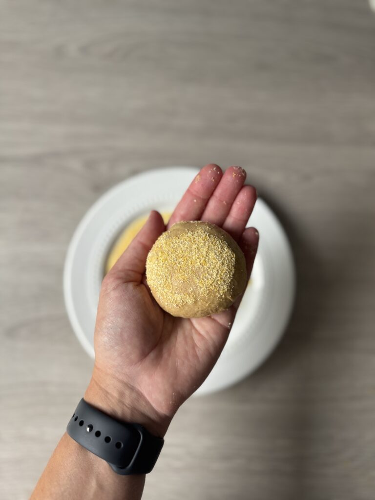 shaped English muffin