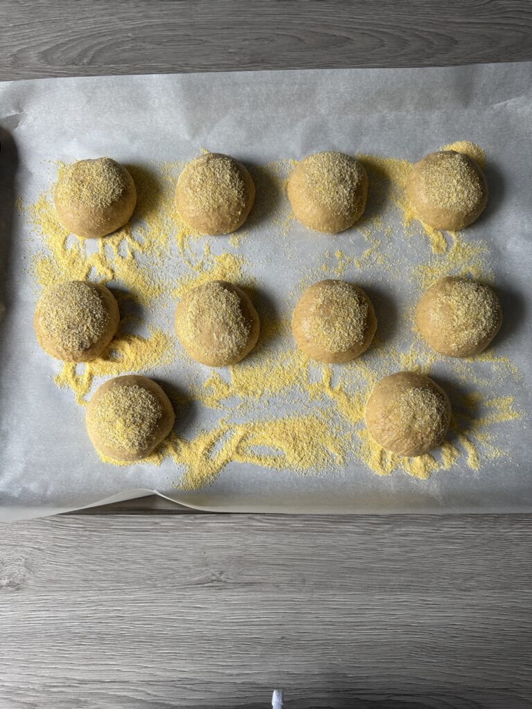 shaped pumpkin spice English muffins