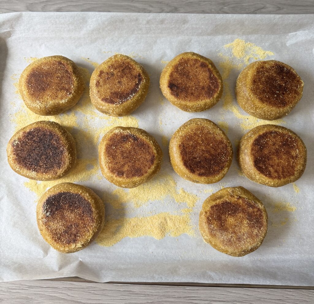 fried English muffins