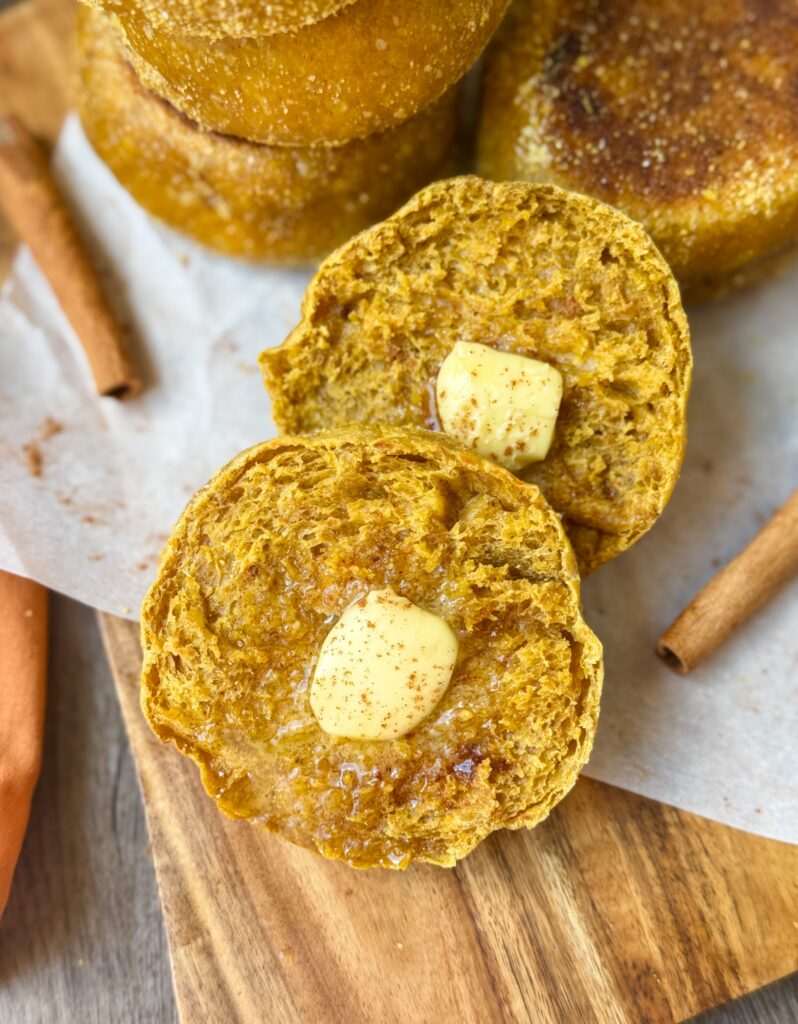pumpkin spice English muffin