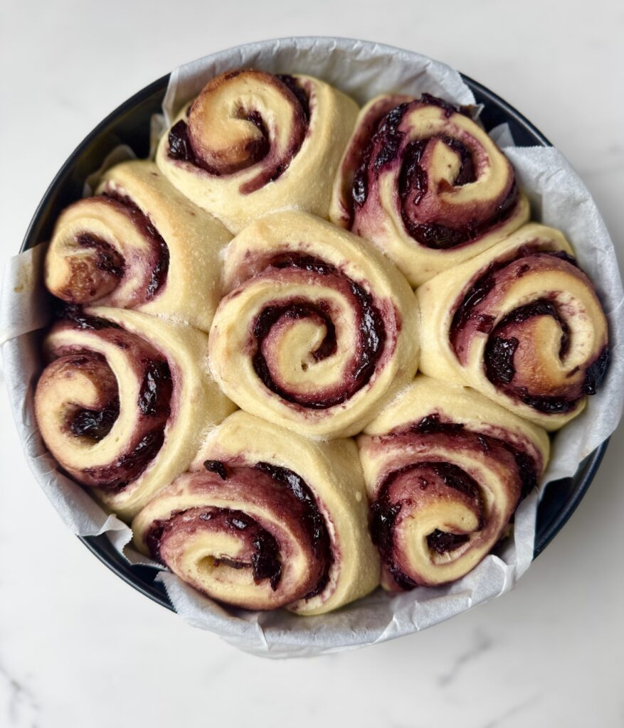 sweet cherry sourdough rolls