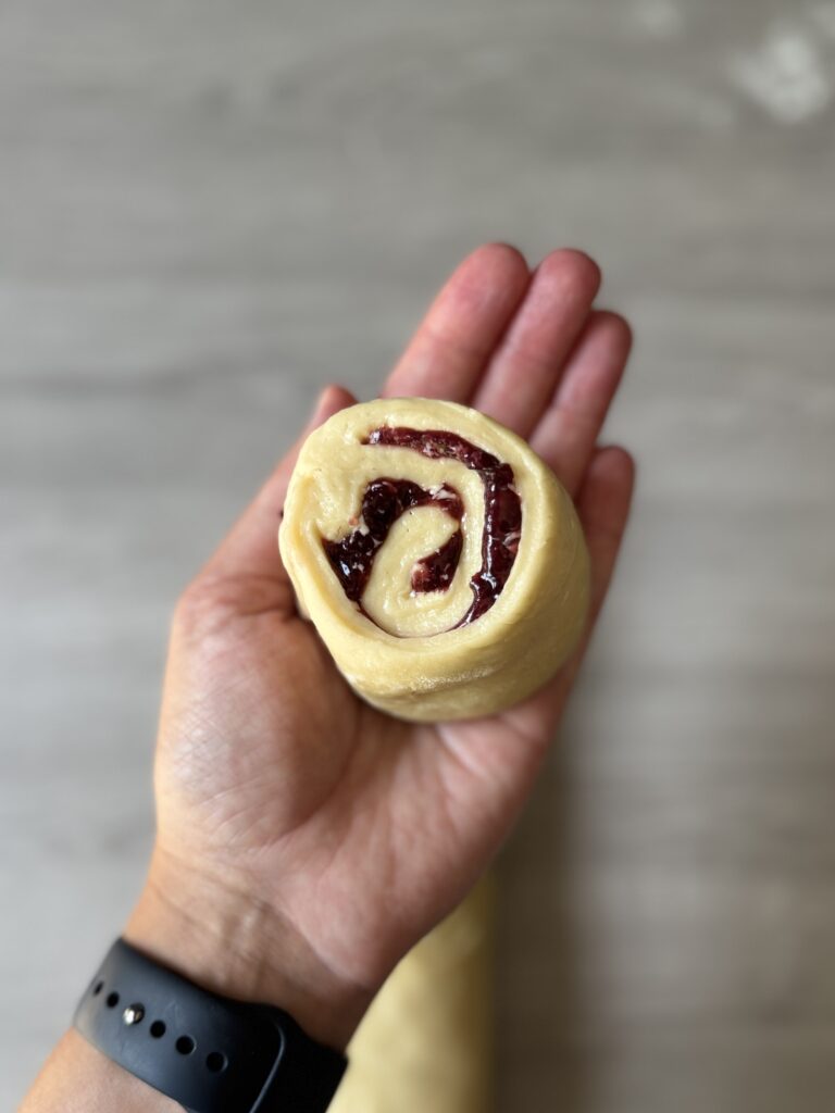shaped cherry rolls