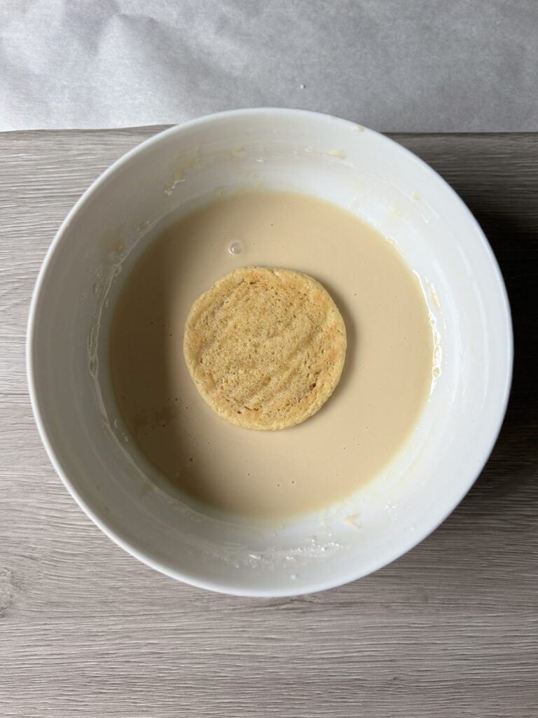 glazing the Amish cookies