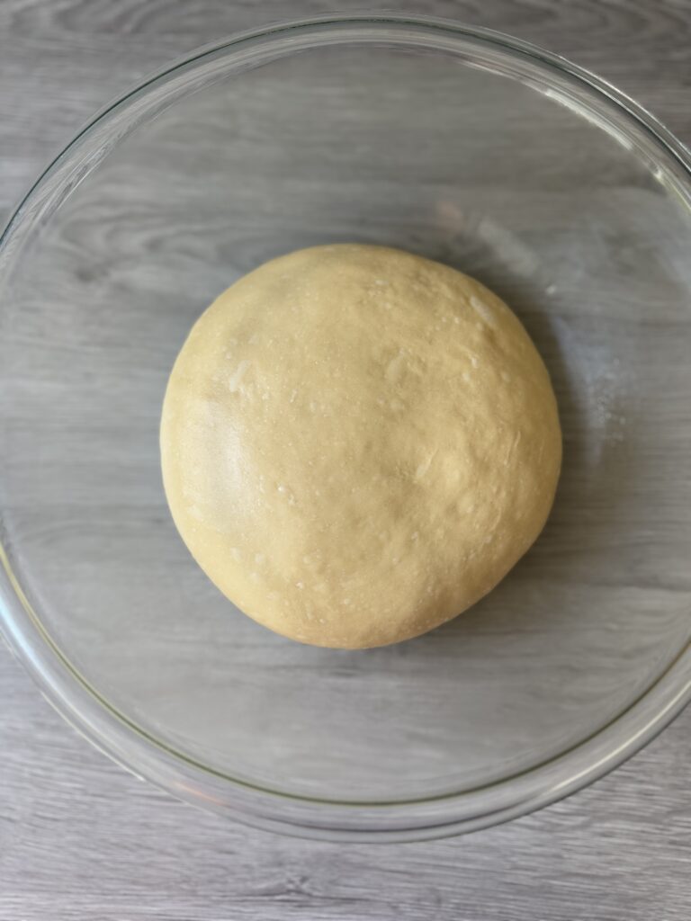 proofed challah dough