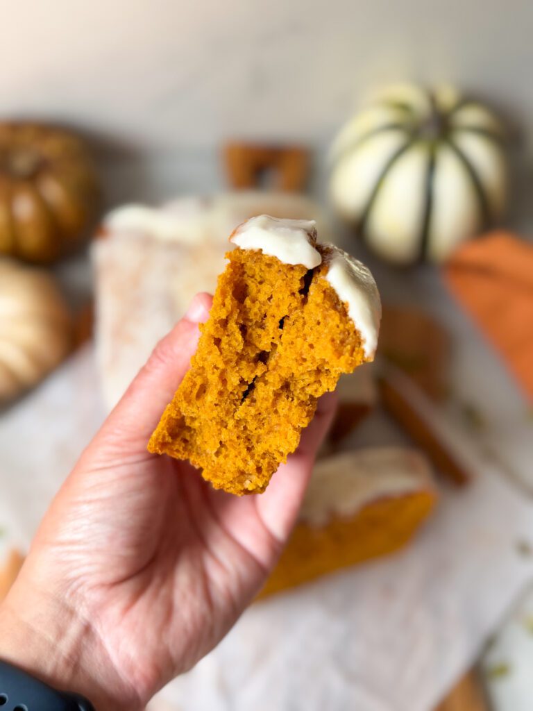 sourdough pumpkin quick bread crumb