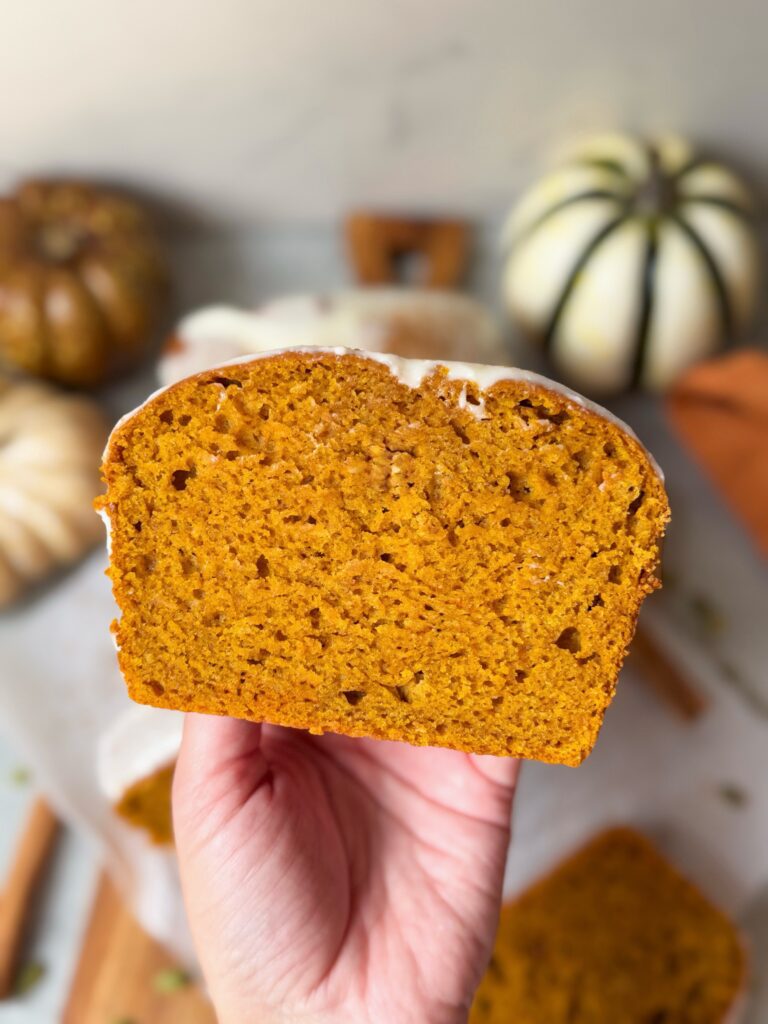 sourdough pumpkin bread slice