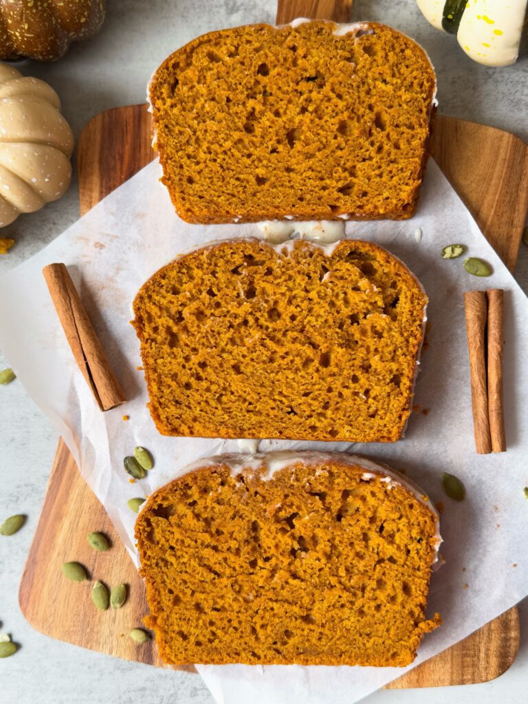 sourdough pumpkin bread slices