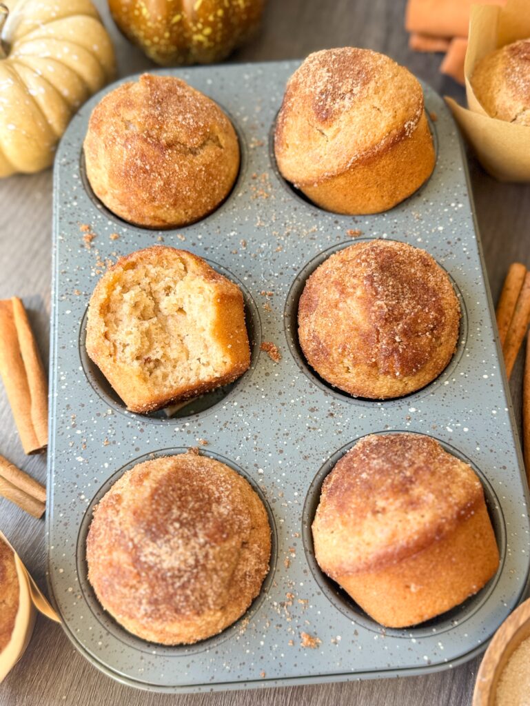maple snickerdoodle sourdough muffins