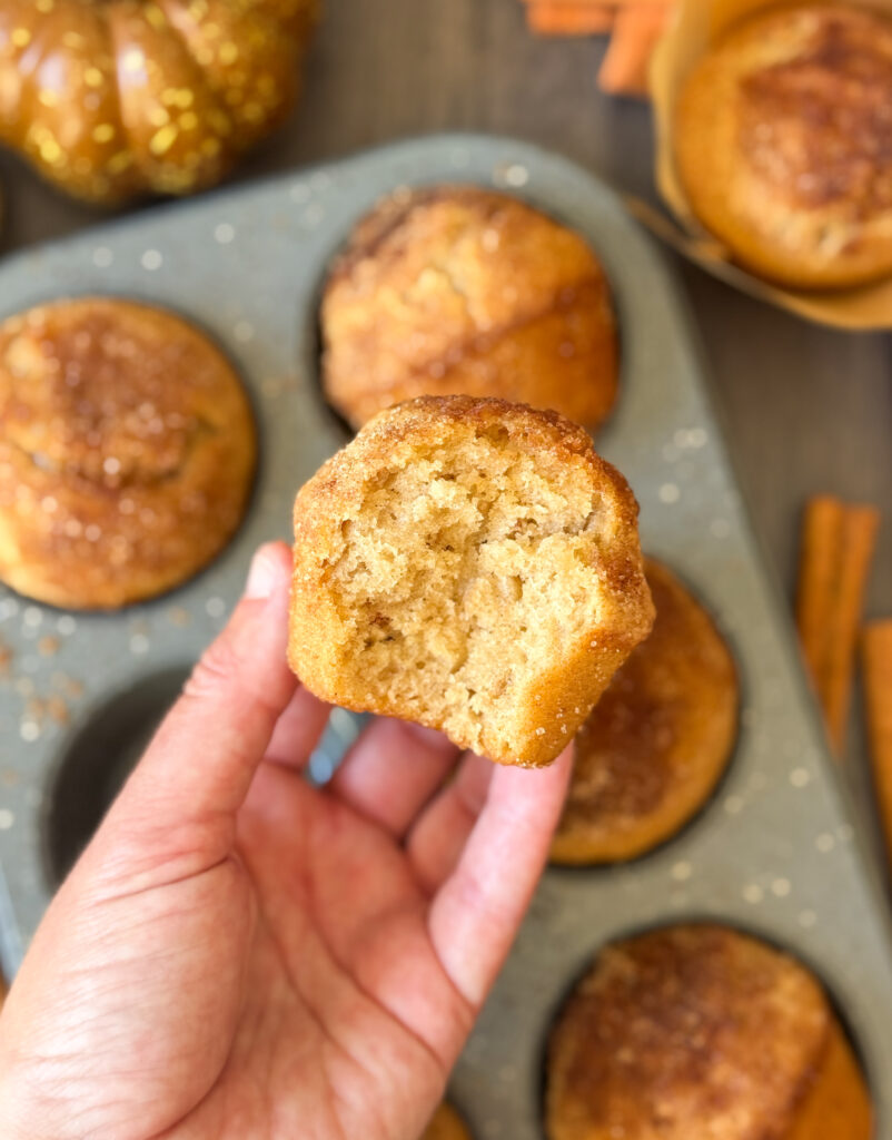 sourdough maple snickerdoodle muffins