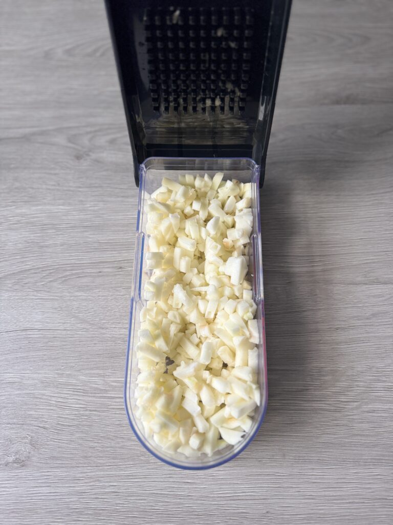 chopped apples
