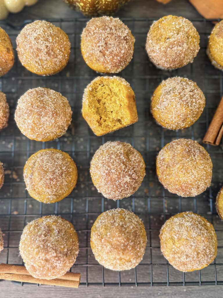 sourdough pumpkin donut muffins