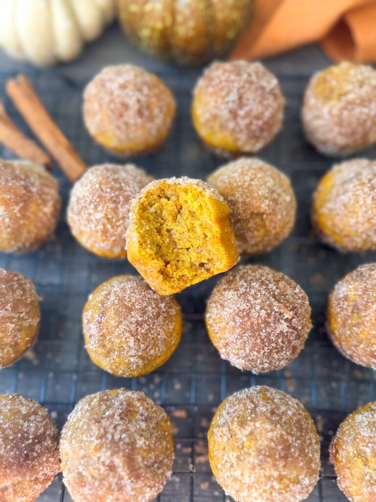 sourdough pumpkin donut muffins