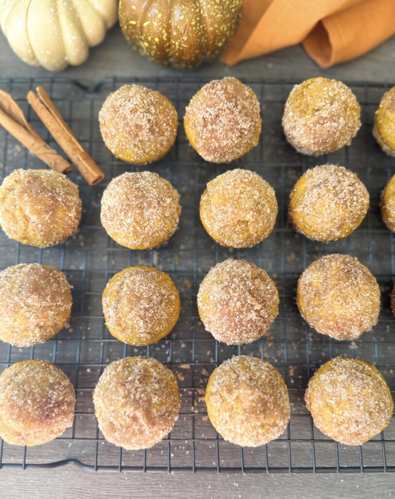 sourdough pumpkin donut muffins