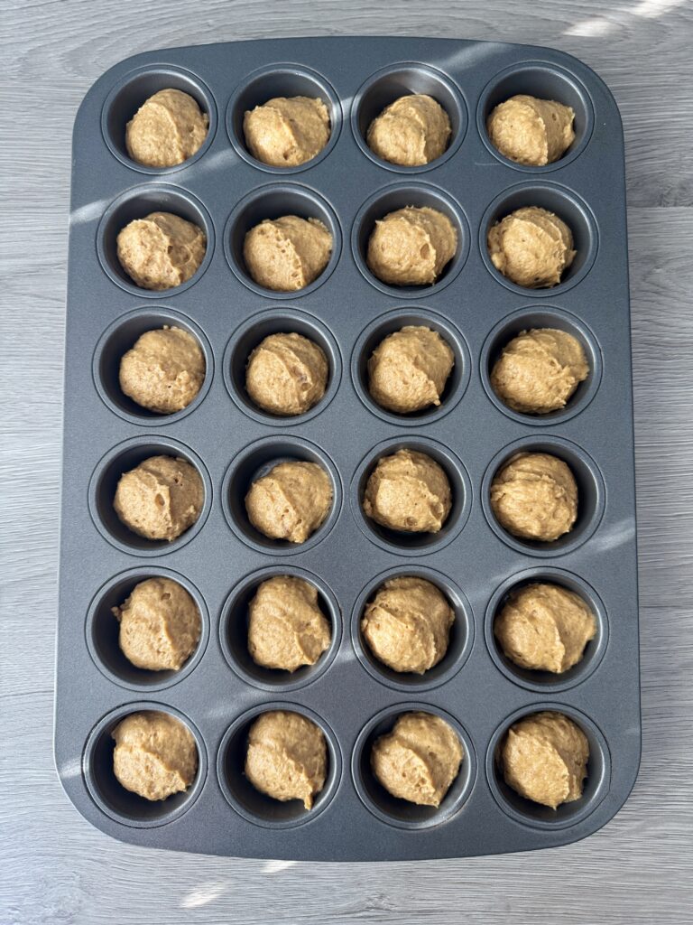 pre baked pumpkin sourdough donut muffins