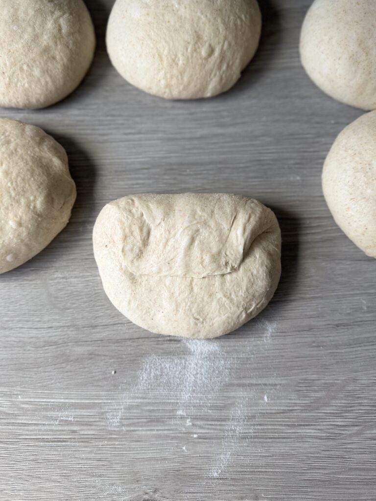 shaping sourdough bread bowls