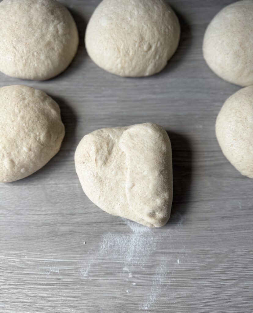 shaping sourdough bread bowls